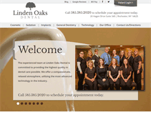 Tablet Screenshot of lindenoaksdental.com